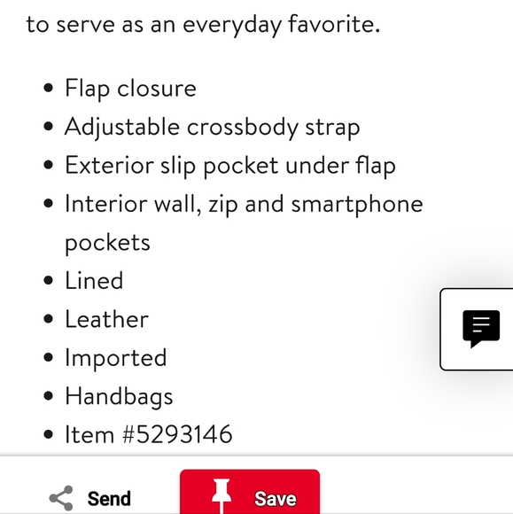 Vince Camuto Blush Leather Crossbody Bag - Picture 4 of 9